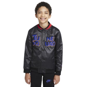 Nike Space Jam A New Legacy DM2981-010 Jacket Kids Large Black Snap Front RED437