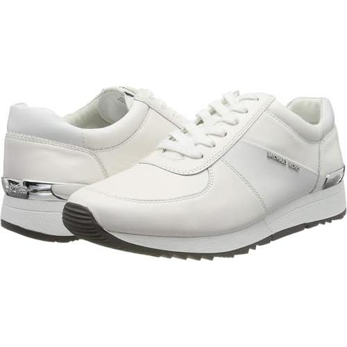 Michael Kors Allie 43R5ALFP3L Sneakers Women's US 10 White Trainer Shoes GAL1994