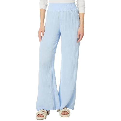 Michael Stars Susie Pants Women's Medium Water Smocked Mid-Rise Wide-Leg GBO1242