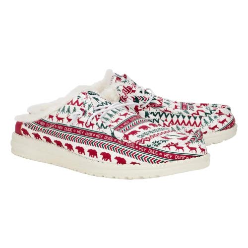 Hey Dude Wally Slip Holiday Cheers 41973-119 Men's 12 Multi Casual Shoes UWU1038