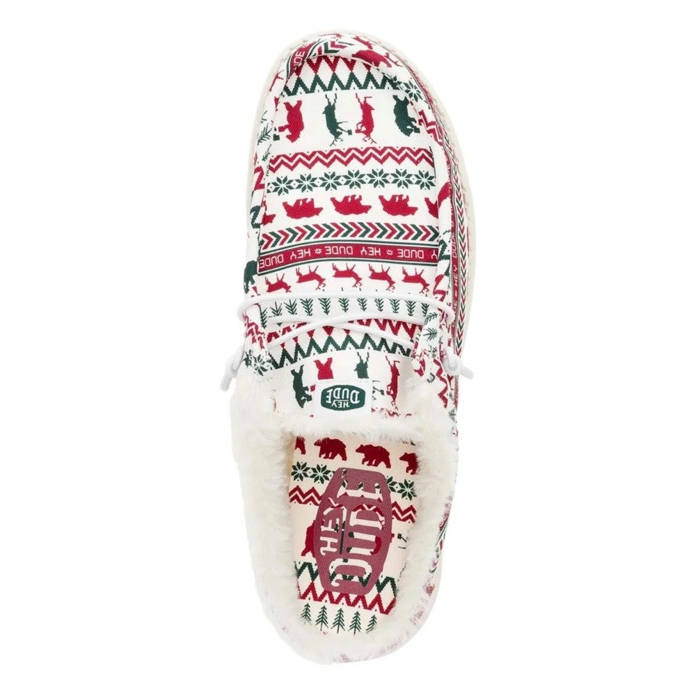 Hey Dude Wally‎ Holiday Cheers - Holiday White/Multi Sz Mens 12 Hey Dude Men main image 4