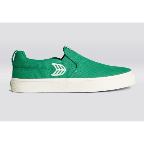 Cariuma The Slip-On Sneakers Mens 8.5 Green Canvas Low Top Casual Shoes GAL1750