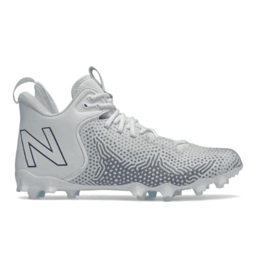 New Balance FreezeLX V3 FREEZPB3 Men's US 4 White Navy Lacrosse Cleats UWU938
