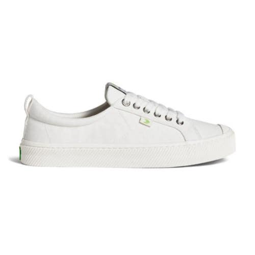 Cariuma OCA Low Sneakers Womens 7 Off White Canvas Low Top Casual Shoes GAL1749