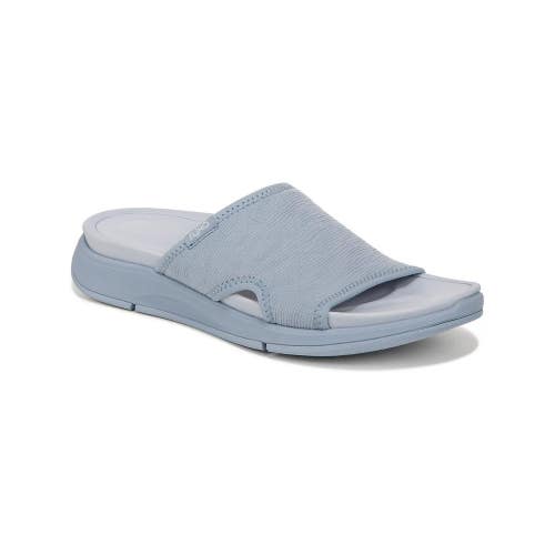 Ryka Transcend Sandal Women's US 8.5 Dusty Blue Slip On Comfort Slide GAL1811