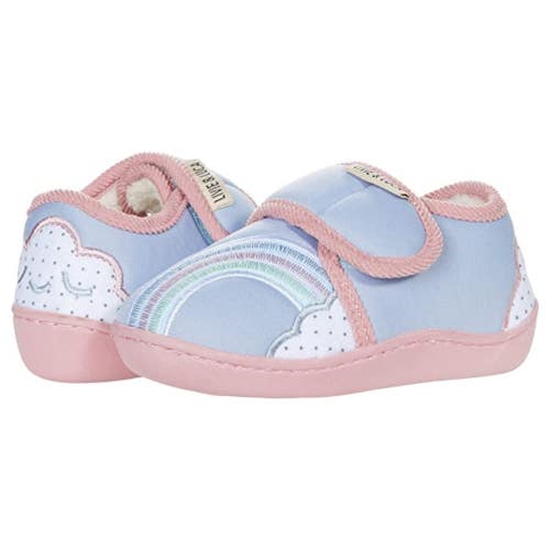 Livie & Luca Sky Toddler 10 Blue Rainbow Embroidered Adjustable Strap GAL1619