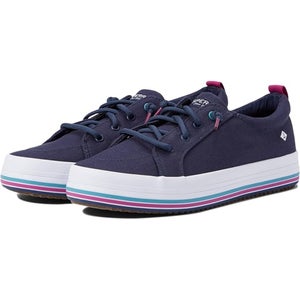 Sperry Crest Vibe STK165977 Kids 6 Navy Round Toe Slip On Platform Shoes GAL1727