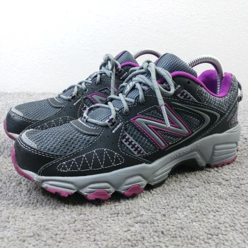 New Balance 412 Trail Running Shoes Womens Size 8 Trainers Gray Purple Low Top