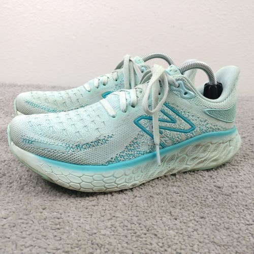 New Balance Fresh Foam  1080 Womens Size 6.5 Running Shoes Blue Green Low Top