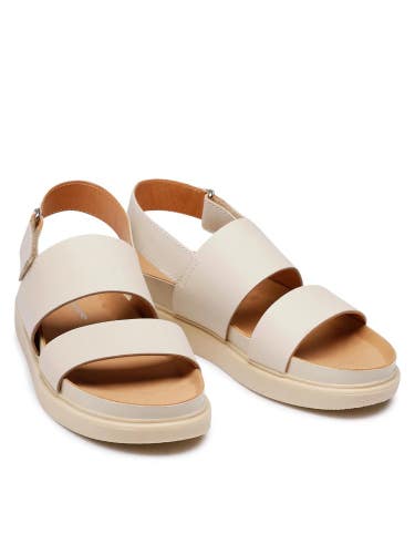 Vagabond Erin 5332-401-02 Sandals Women's US 10 Beige Leather Open Toe GAL1484