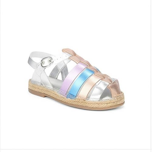 Sam Edelman Kora Kids US 1 Multicolor Leather Round Toe Fisherman Sandal GAL1775