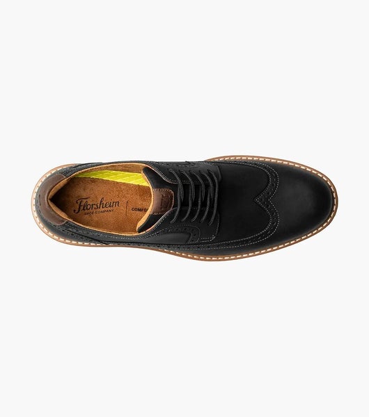 Florsheim Norwalk 13414-010 Oxford Mens US 9.5 Black Wingtip  display picture 3