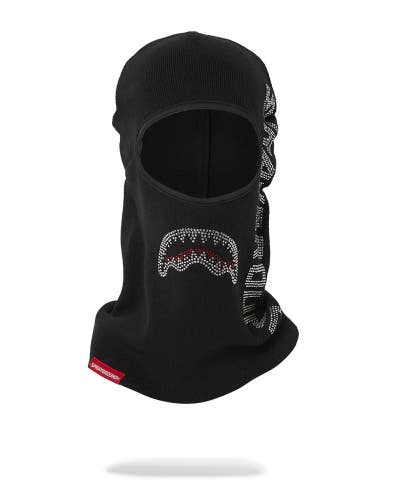 Sprayground Million Dollar Bite 910HW400NSZ Ski Mask Black Rhinestones JAX147