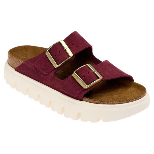 Papillio by Birkenstock Arizona Sandals Women's US 7 Berry Platform Slide GAL905