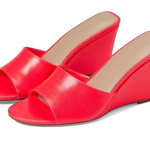 Faryl by Farylrobin Skye Sandals Women's US 12 Neon Pink Wedge Heel GAL986