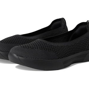 Keds Blisswalk Skimmer Women's US 8.5 Black Knit Slip-On Flat Shoes GAL984