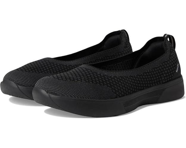 Keds Blisswalk Skimmer Women's US 8.5 Black Knit Slip-On Flat Shoes GAL984