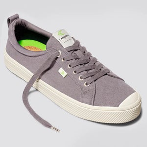 Cariuma OCA Low Sneakers Women's 6 Mystic Gray Canvas Lifestyle Shoes GAL1059