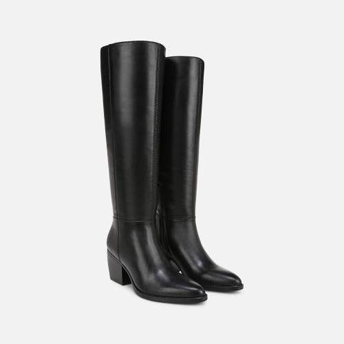 Naturalizer Fae G5085L1 Women's 11W Black Leather Knee High Western Boot GAL1183