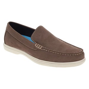 Dockers Bancroft Loafers Men's US 11 Taupe Leather Moc Toe Casual Shoes GAL1498