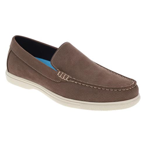 Dockers Bancroft Loafers Men's US 11 Taupe Leather Moc Toe Casual Shoes GAL1498