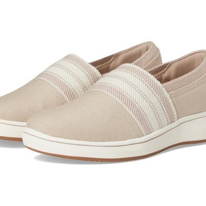 Clarks Breeze Sky Mist 26181587 Loafers Womens 8W Sand Slip On Shoes GAL1180