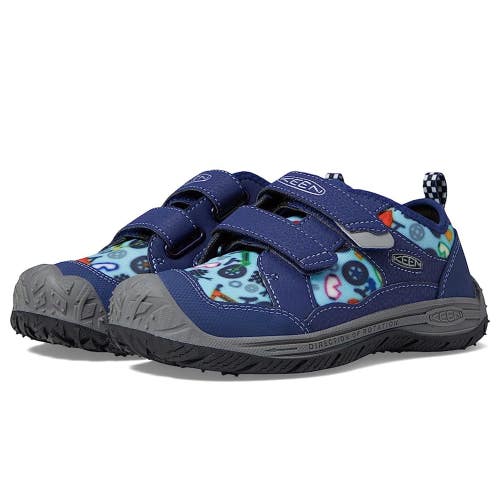 Keen Speed Hound Sneaker Kids 7 Blue Depths Black Adjustable Strap Shoes GAL1126