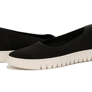 Vionic Uptown Knit Skimmer Flat Women's US 13 Black Round Toe Slip-On GAL1530