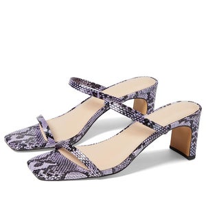 Faryl by Farylrobin Analisa Sandal Women's 13 Lavender Snake Slip-On GAL1026