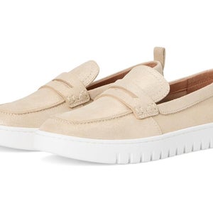 Vionic Uptown I6609L4701 Loafers Women's US 8 Gold Leather Comfort Shoes GAL1223