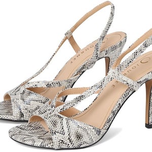 Journee Collection Varra Sandals Women's 7 Multi Snake Print Slingback GAL1601