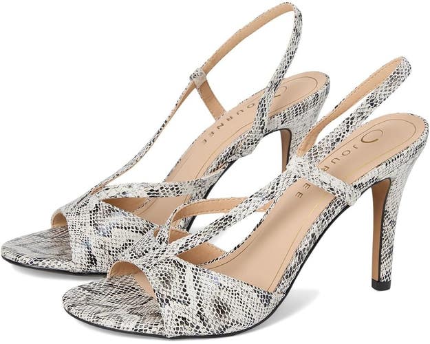 Journee Collection Varra Sandals Women's 7 Multi Snake Print Slingback GAL1601