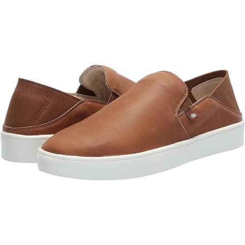 Spenco Saylor Sneakers Women's 8.5 Saddle Leather Slip On Casual Shoes GAL1164