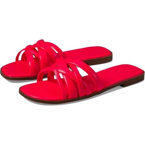 FARYL by Farylrobin Carmine Sandals Women's US 12 Neon Pink Slip On Slide GAL992