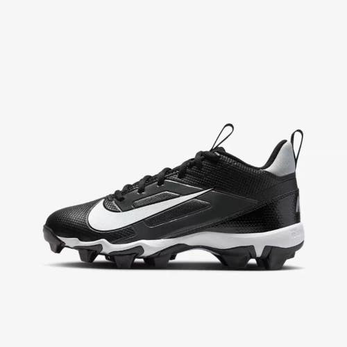Nike Alpha Menace 4 Shark FQ4012-001 Kids Black White Football Cleats UWU875