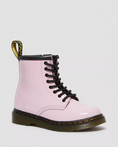 Dr. Martens 1460 26771322 Toddlers 7 Pale Pink Patent Leather Ankle Boots GAL990