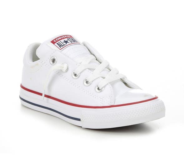 Converse Chuck Taylor All Star Street Sneaker Kids US 4 White Skate Shoes GAL915