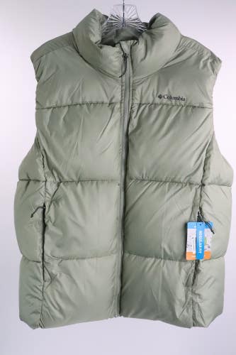 Womens Columbia Puffect Mid Puffer Vest, Green, Size 1X NWT