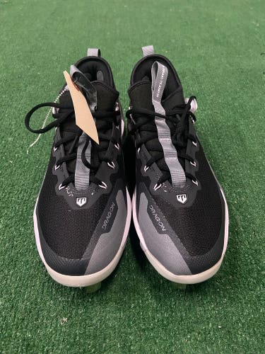 Black Men's Size 9.0 Adult Nike Force Zoom Trout 9 Elite Low Top Footwear Metal (New)