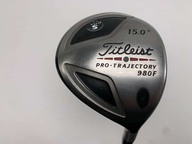Titleist 980 F 3 Fairway Wood 15* True Temper Dynamic Gold S300 Stiff RH
