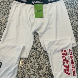 Adrenaline Lacrosse mens 3/4 tights NEW XL white