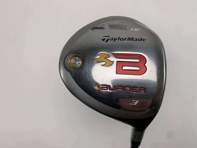 TaylorMade Burner 2008 3 Fairway Wood 15* REAX 49g Regular Graphite Mens RH