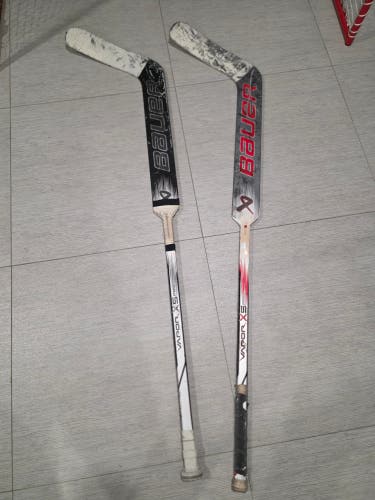 2 Intermediate Bauer Vapor X5 Pro Regular Goalie Stick 23" Paddle (Used)