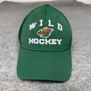 Minnesota Wild Mens Hat Small Flex Cap Green NHL Hockey Reebok Trucker Mesh