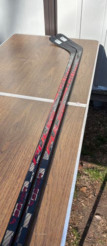 Red Intermediate Bauer Pulse Left Hand Hockey Stick P92 65 Flex (New)