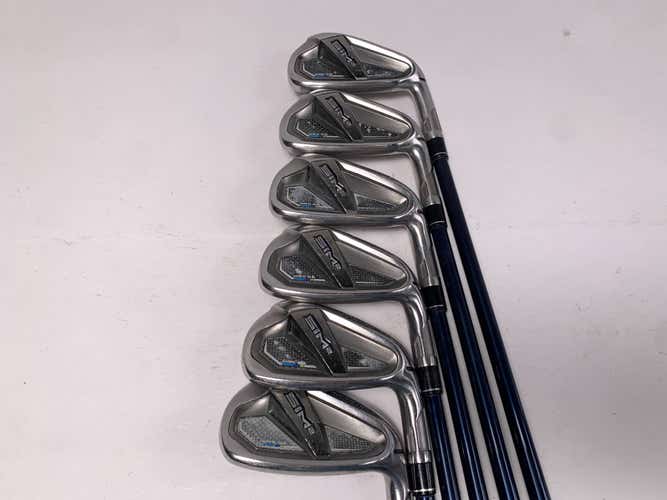 TaylorMade SIM2 MAX OS Iron Set 5-PW Fujikura Ventus Blue 6R Regular RH +1.5''