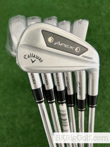 NEW Callaway Apex Ai200 24 Forged Iron Set 5-P / NS Pro Modus Tour 105 Stiff
