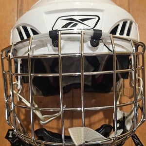 Senior Small Reebok 11K Helmet Itech RBE III Stainless Steel Facemask (Used)