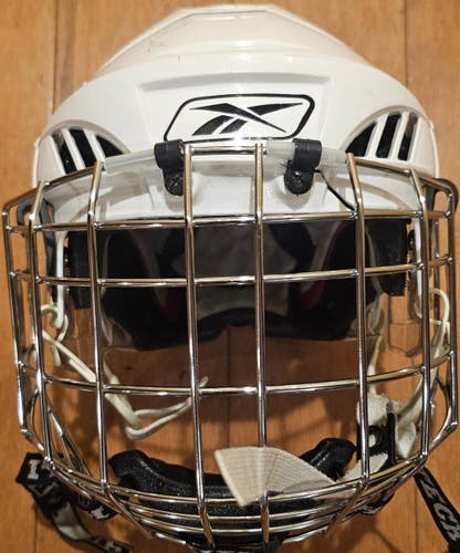 Senior Small Reebok 11K Helmet Itech RBE III Stainless Steel Facemask (Used)