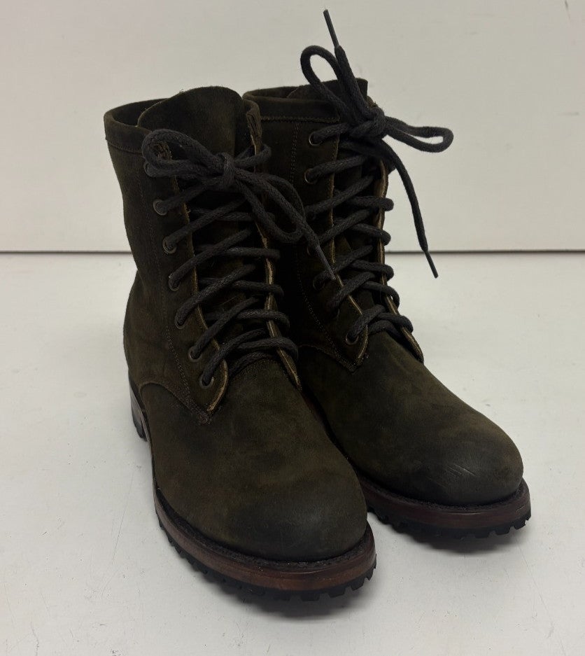 DD Tuff USA High-Quality Brown Leather Lace-Up Roper Boots  display picture 1